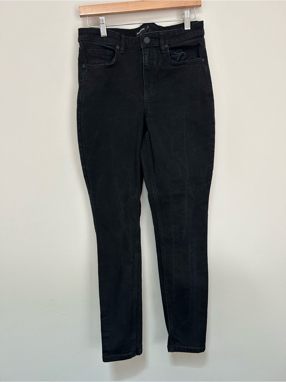 Frank and Oak Women's Black High-Rise Slim Jeans size 29